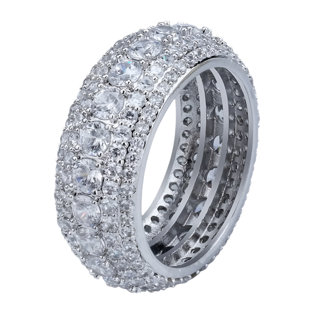 5 layer diamond band ring outlets (men's ring)