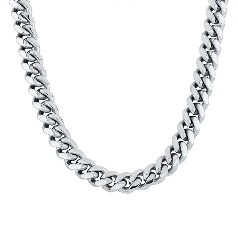 10mm Iced Clasp Cuban Chain in White Gold   The Icetruck