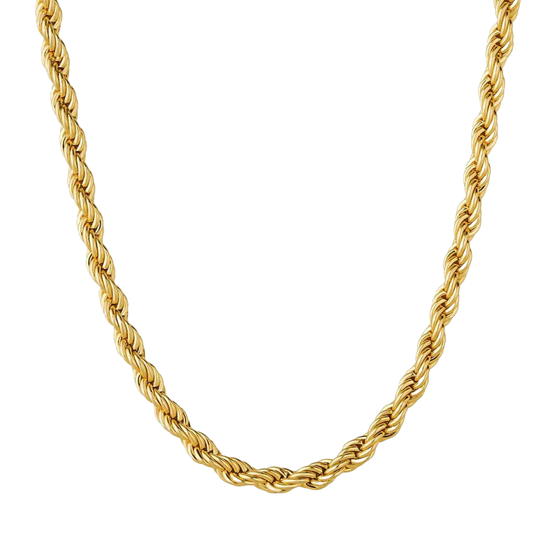3mm Classic Rope Chain in Yellow Gold online kaufen bei Icetruck