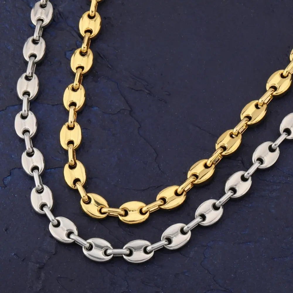 8mm G-Link Chain in White Gold | - The Icetruck