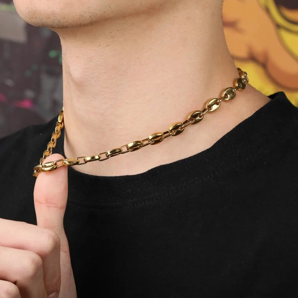 8mm G-Link Chain in Yellow Gold | - The Icetruck