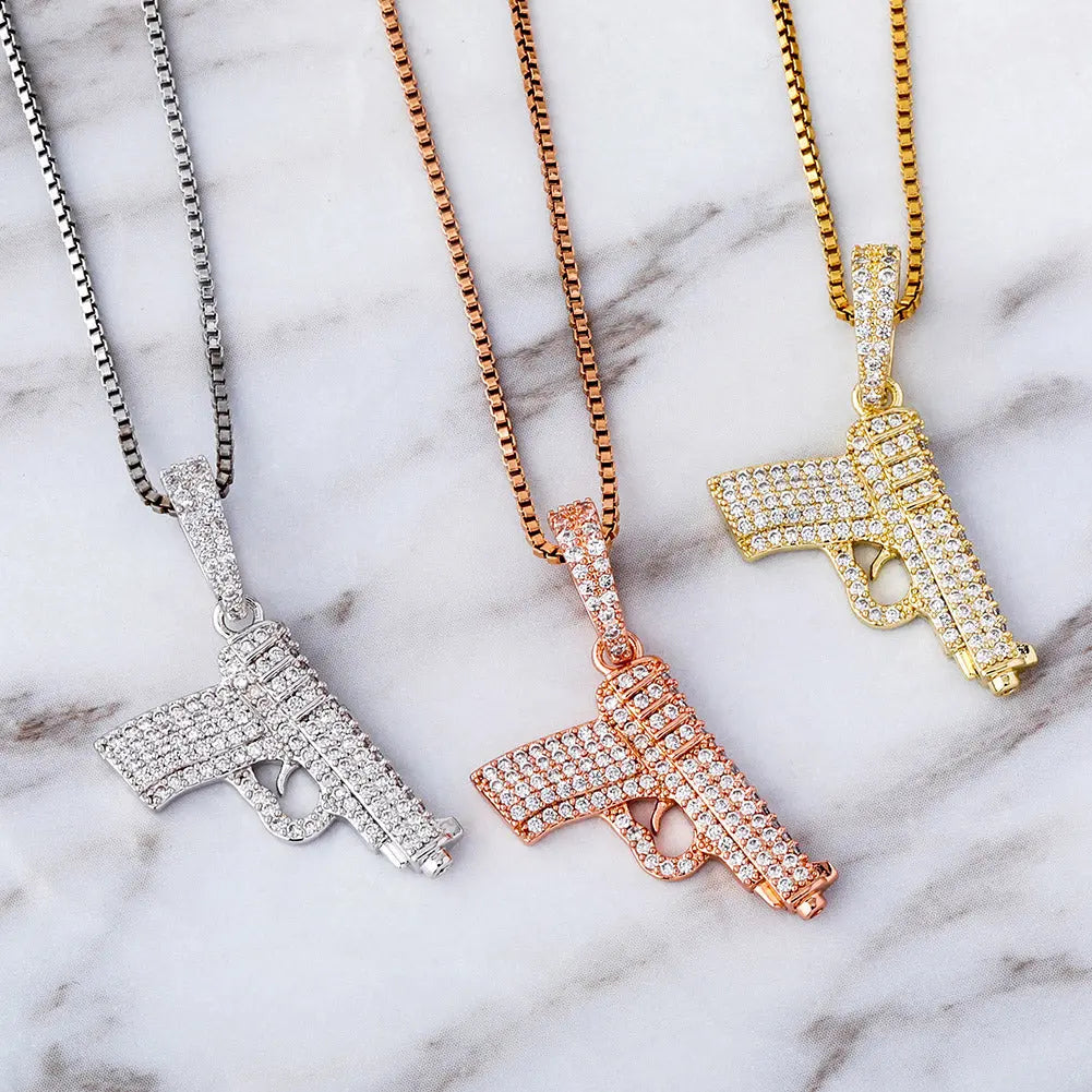 925 Silver Gun Pendant | - The Icetruck