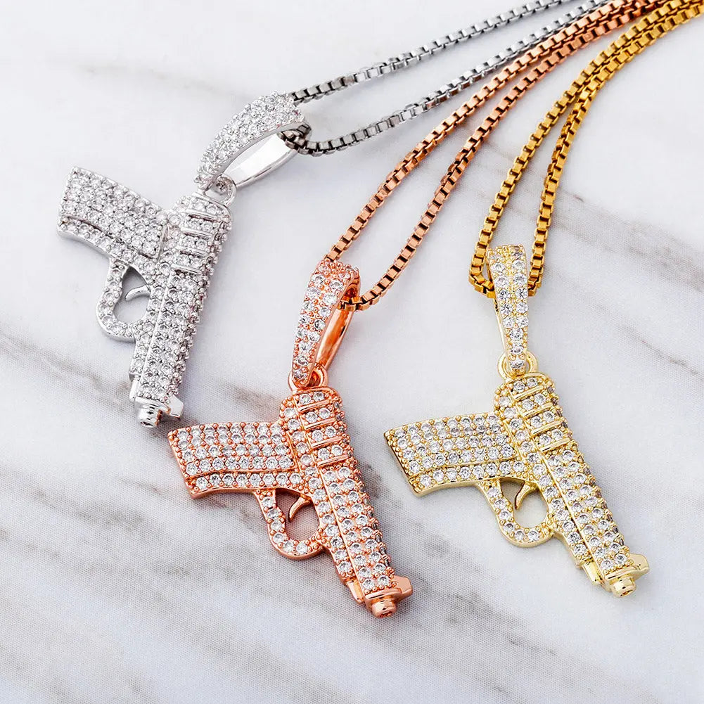 925 Silver Gun Pendant | - The Icetruck