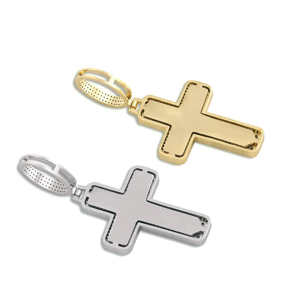 Baguette Diamond Cross Pendant | - The Icetruck