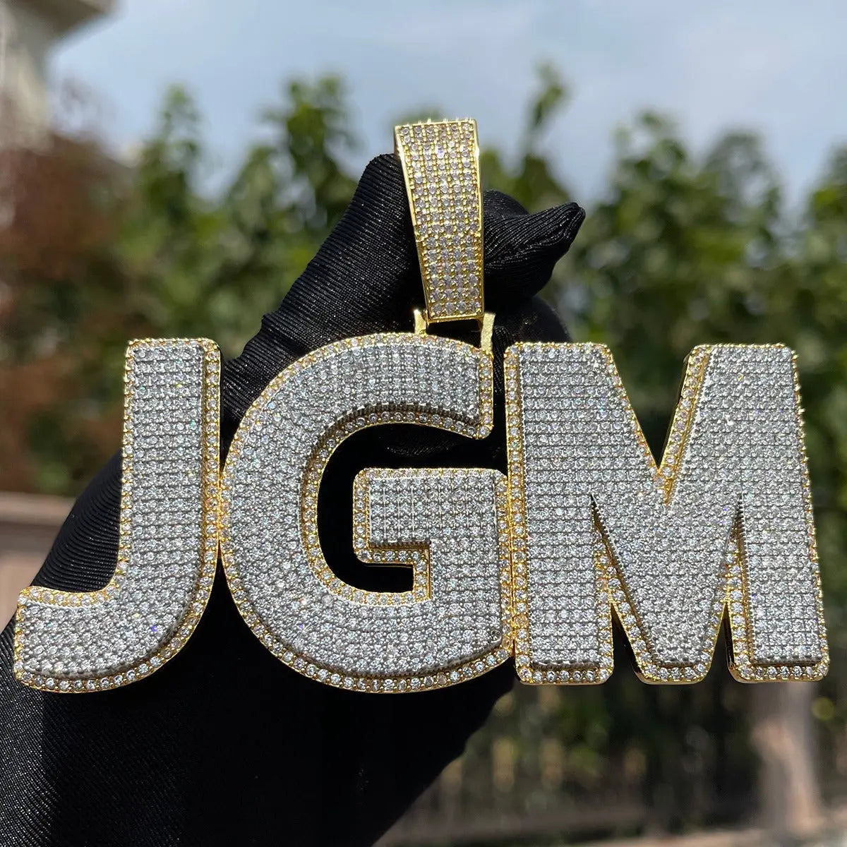 Custom Iced Out Modern Font Pendant | - The Icetruck