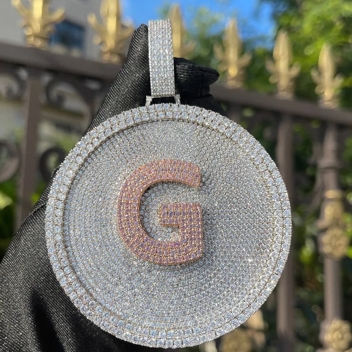 Custom Round Nameplate Pendant | - The Icetruck