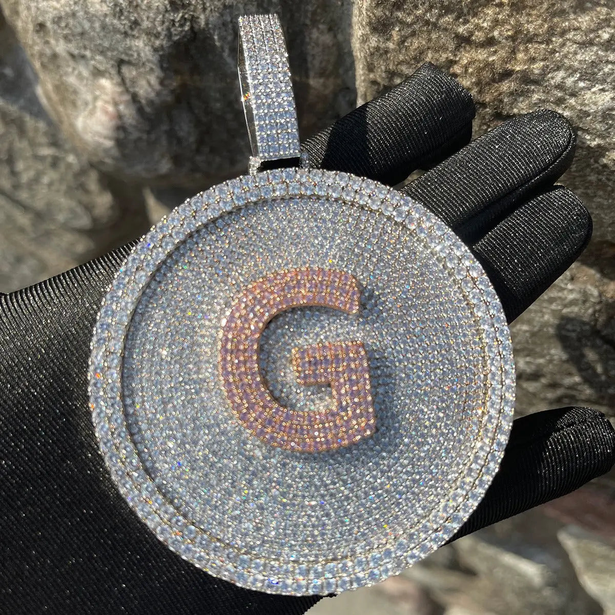 Custom Round Nameplate Pendant | - The Icetruck