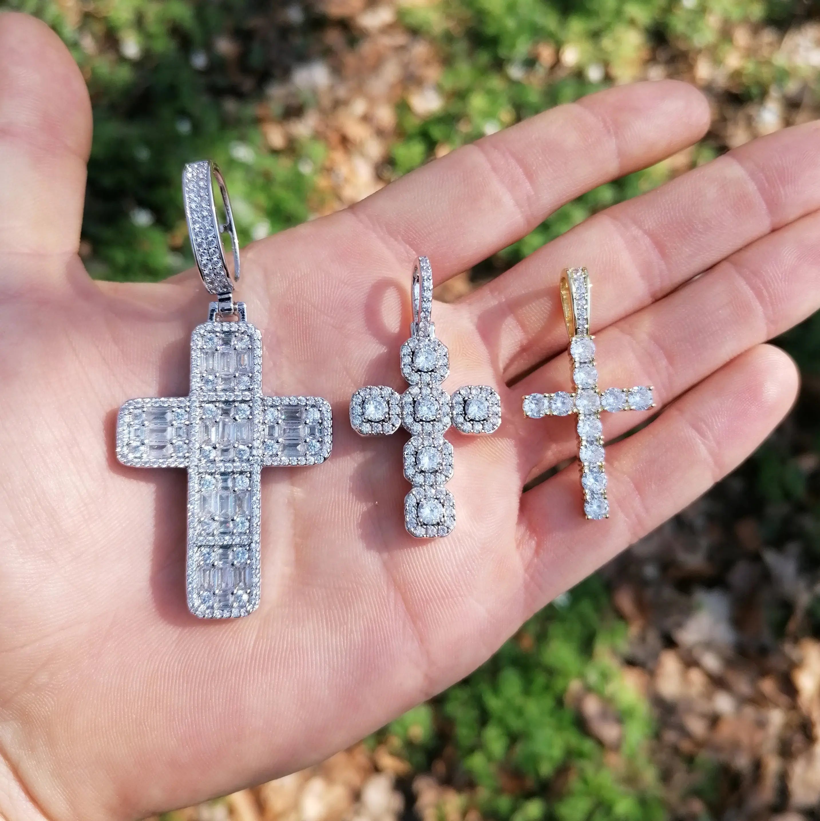 Iced Tennis Cross Pendant | - The Icetruck
