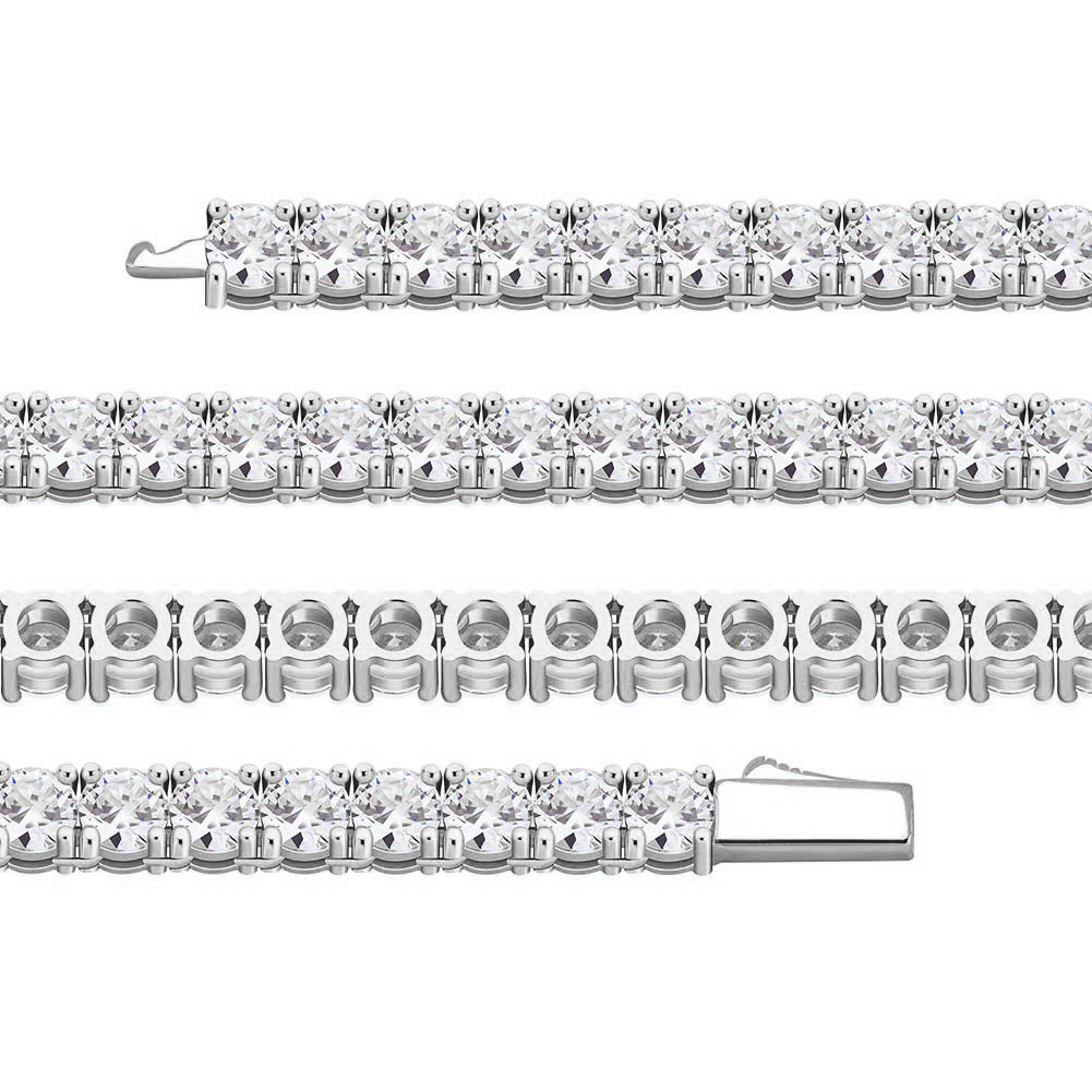 VVS Moissanite Tennis Bracelet in 925 Silver