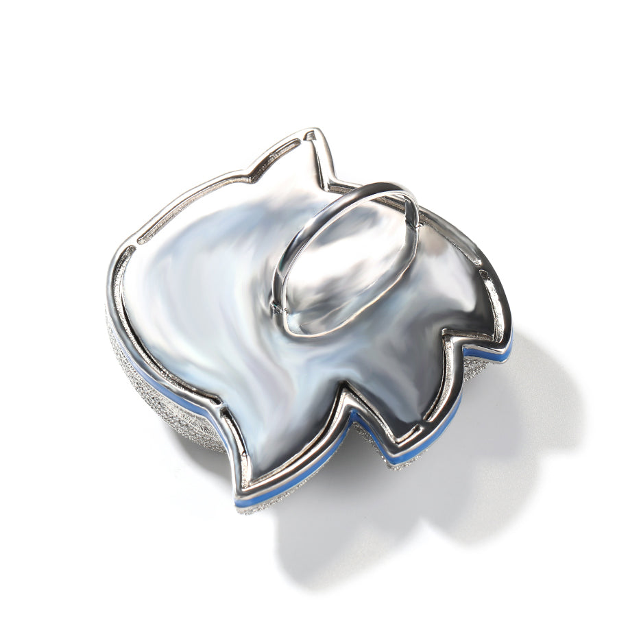 Custom Big Luminous Hedgehog Pendant - 925 Silver