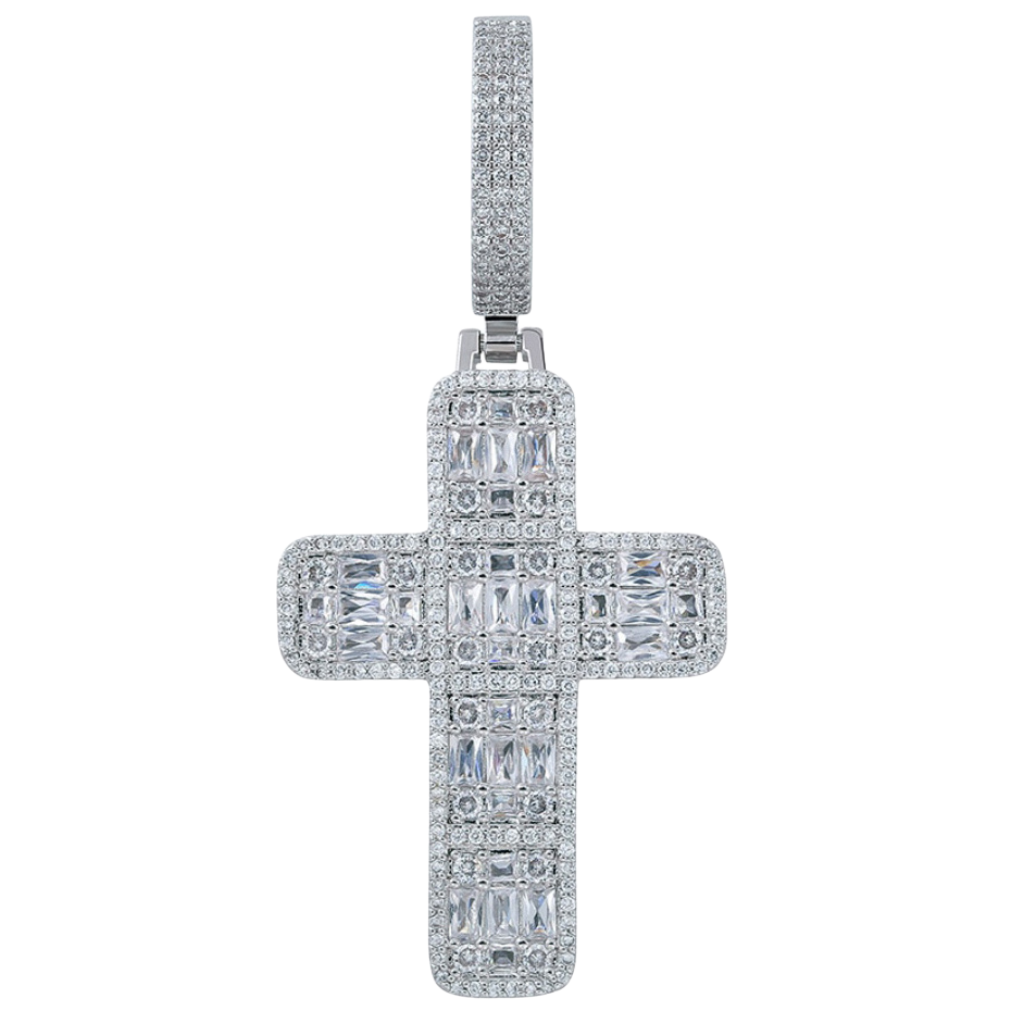 Baguette Diamond Cross Pendant