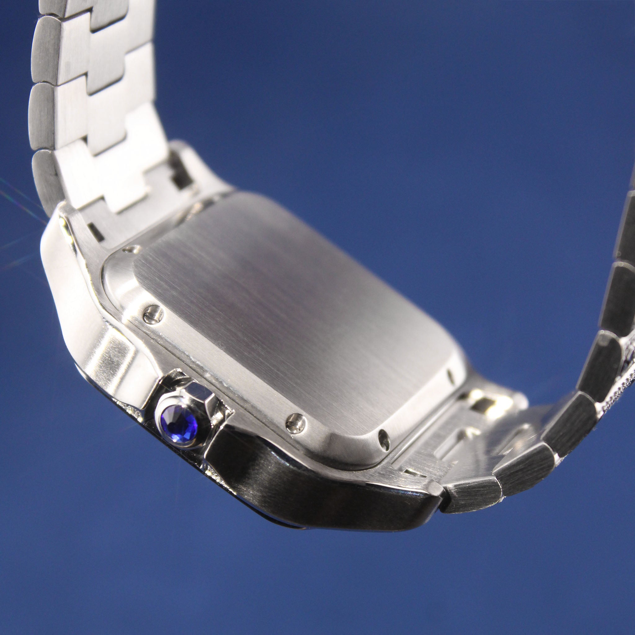 Iced Royale Saints Watch in White Gold