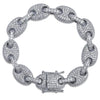 Carica l&#39;immagine nel visualizzatore di Gallery, 12mm Iced G-Link Bracelet in White Gold 820.3cm  The Icetruck