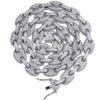 12mm Iced G-Link Chain in White Gold 2255.9cm  The Icetruck