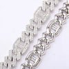Load image into Gallery viewer, 14mm Baguette Curb Chain in White Gold | - The Icetruck