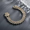 Load image into Gallery viewer, 14mm Diamond Prong Cuban Bracelet in Yellow Gold   The Icetruck