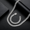 Load image into Gallery viewer, 14mm Diamond Prong Cuban Chain in White Gold   The Icetruck
