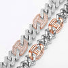 Load image into Gallery viewer, 14mm Two-Tone Baguette Curb Chain | - The Icetruck