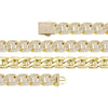 Carica l&#39;immagine nel visualizzatore di Gallery, 16mm Baguette Chain Link Bracelet in Yellow Gold | - The Icetruck