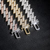 16mm Spiked Diamond Cuban Chain in White Gold | - The Icetruck