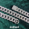Lade das Bild in den Galerie-Viewer, 18mm Iced Cuban Link Chain in White Gold | - The Icetruck