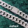 Load image into Gallery viewer, 18mm Iced Cuban Link Chain in White Gold | - The Icetruck