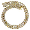 18mm Iced Cuban Link Chain in Yellow Gold   The Icetruck