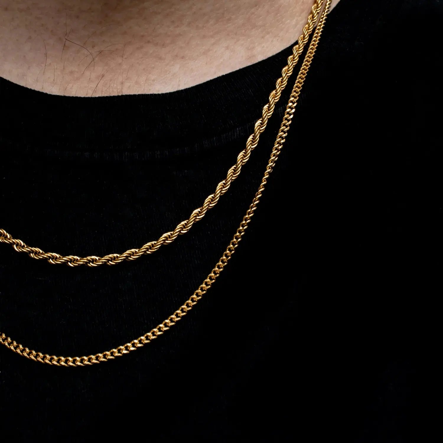 2.5mm Micro Cuban Chain 2461cm18kYellowGoldPlated  The Icetruck
