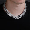Lade das Bild in den Galerie-Viewer, 20mm Diamond Prong Link Chain in White Gold   The Icetruck