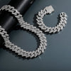 Load image into Gallery viewer, 20mm Diamond Prong Link Chain in White Gold   The Icetruck