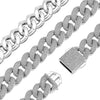 Load image into Gallery viewer, 20mm Iced Cuban Link Chain in White Gold   The Icetruck