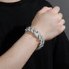 20mm Miami Cuban G-Link Bracelet in White Gold   The Icetruck