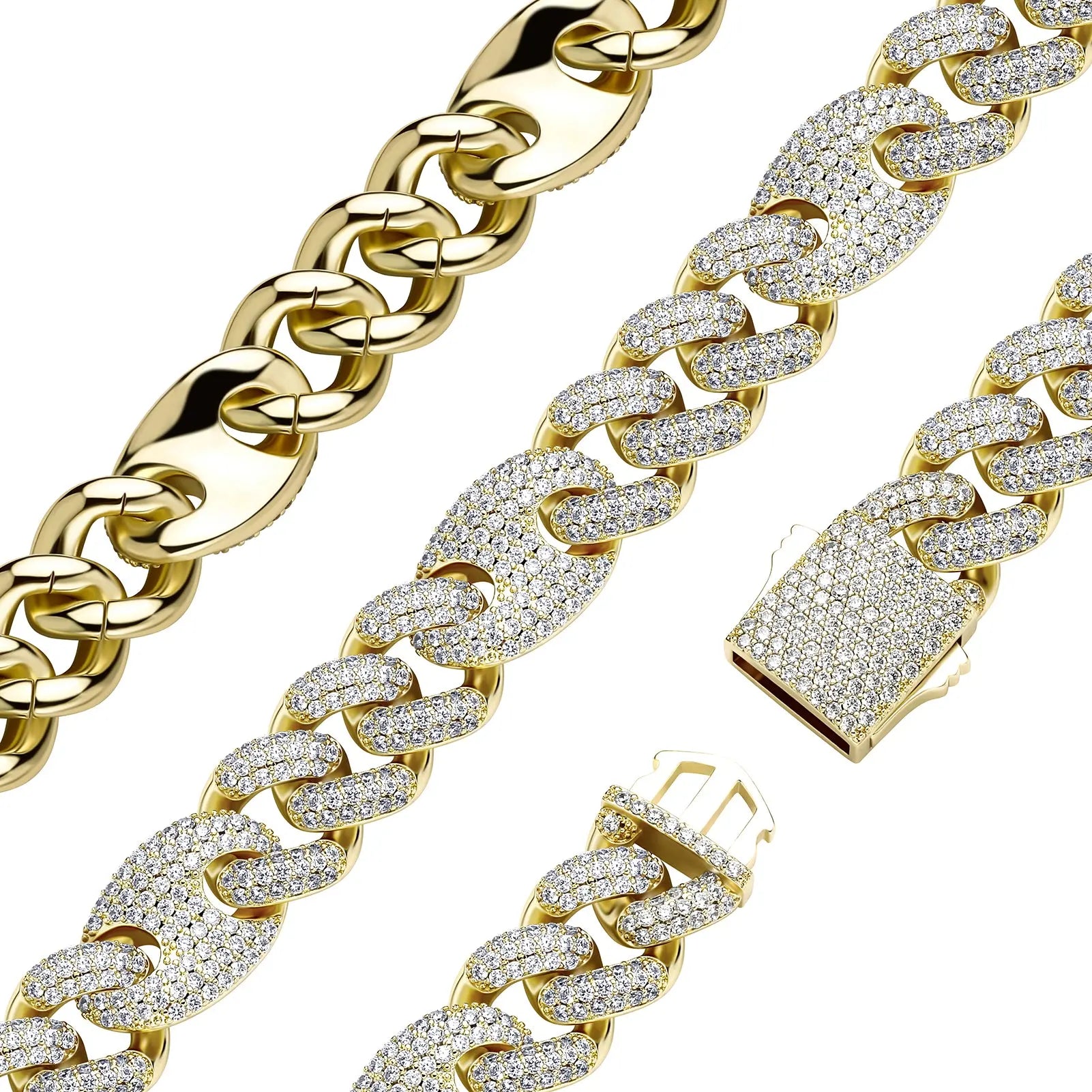 20mm Miami Cuban G-Link Bracelet in Yellow Gold   The Icetruck