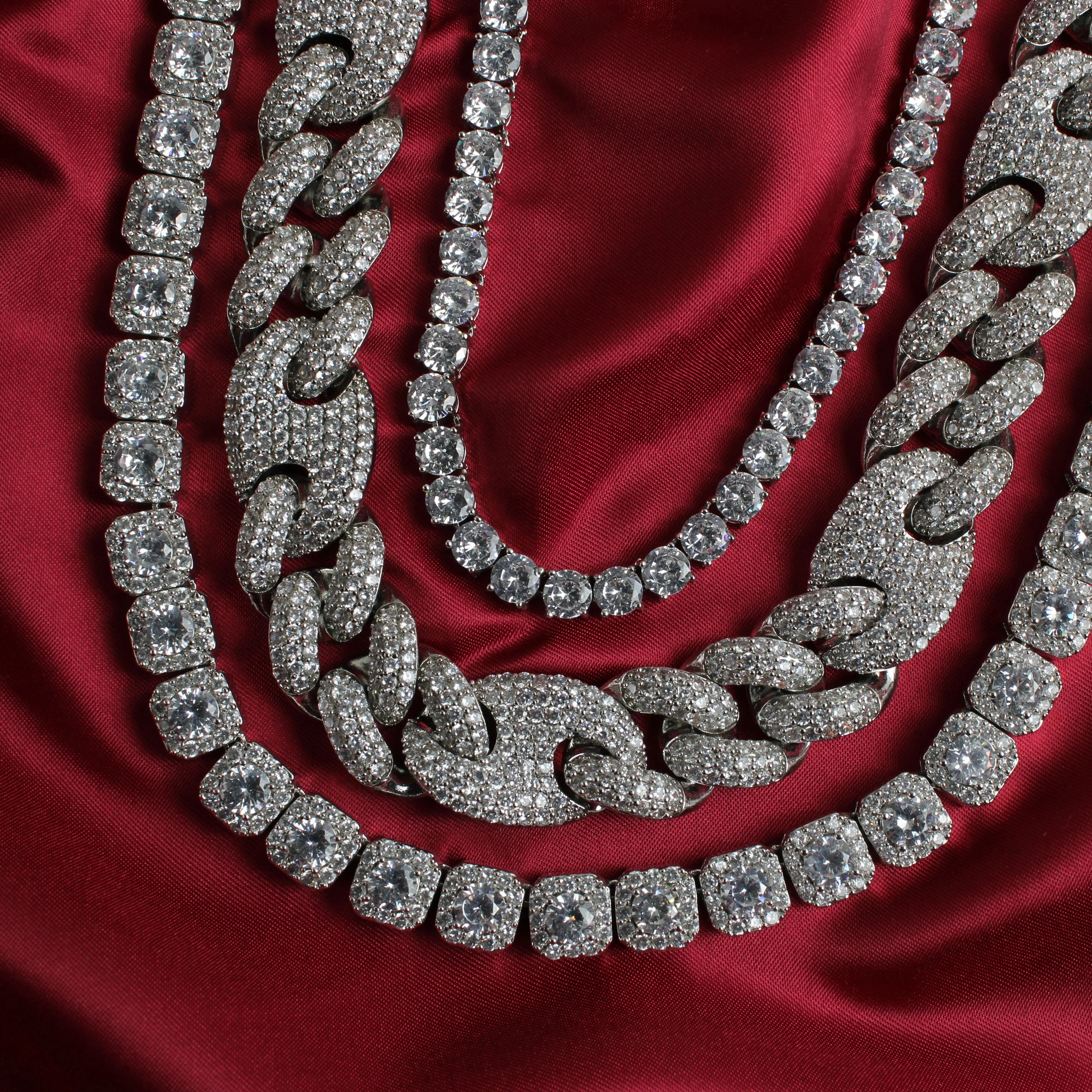 20mm Miami Cuban G-Link Chain in White Gold | - The Icetruck