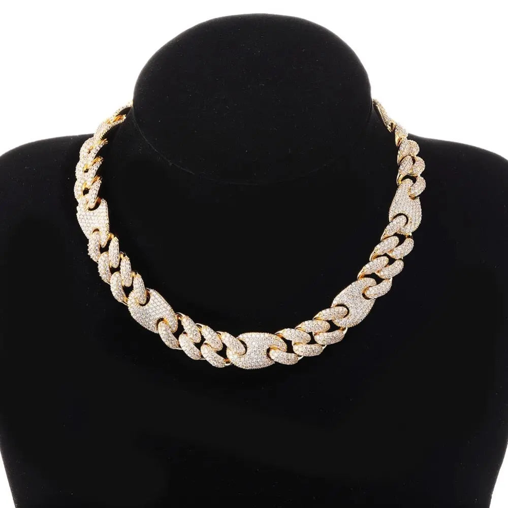 20mm Miami Cuban G-Link Chain in Yellow Gold | - The Icetruck