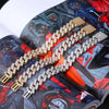20mm Two-Tone Diamond Prong Link Bracelet | - The Icetruck