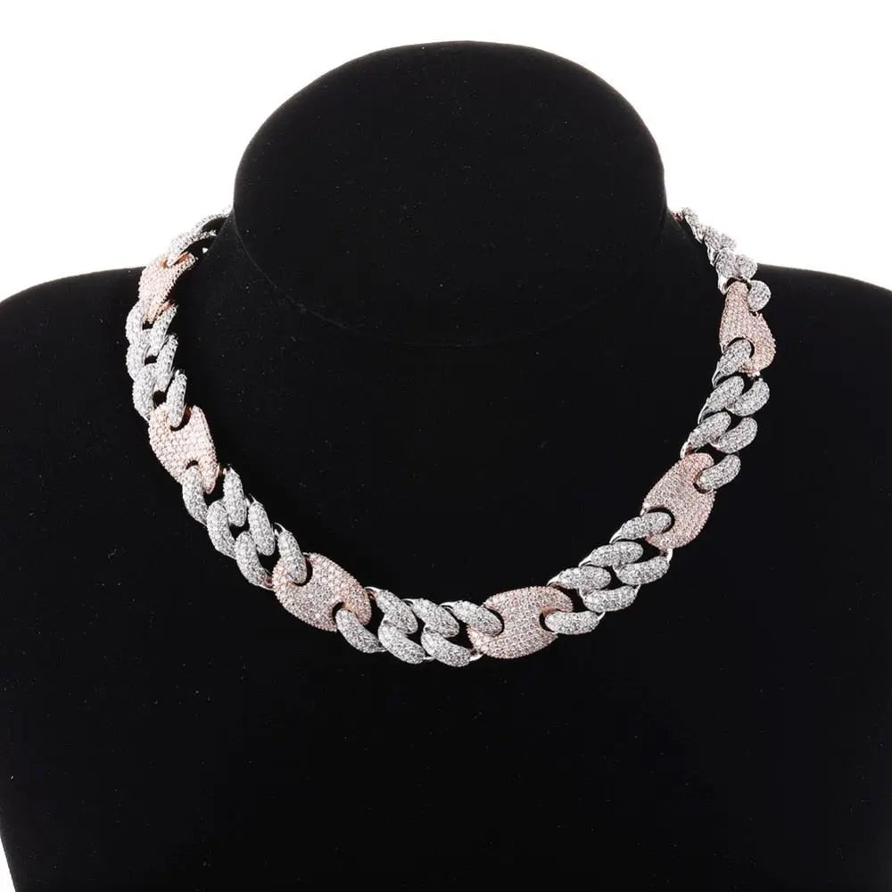 20mm Two-Tone Miami Cuban G-Link Chain | - The Icetruck