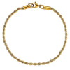 Charger l&#39;image dans la galerie, 3mm Rope Bracelet in Yellow Gold 922.8cm  The Icetruck