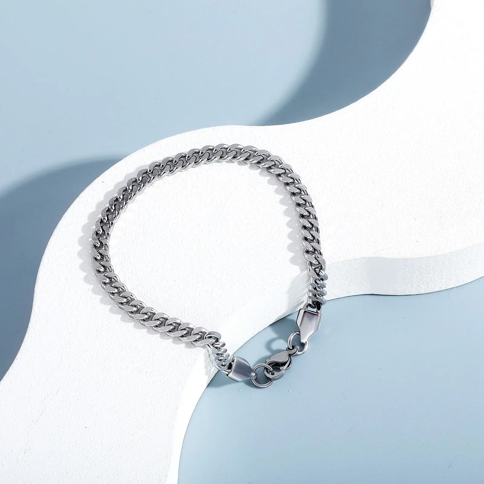 4mm Miami Cuban Bracelet in White Gold | - The Icetruck
