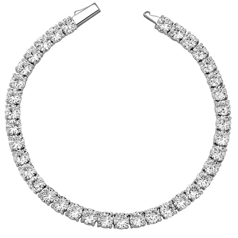 4mm Round Cut Tennis Bracelet in White Gold 820.3cm  The Icetruck