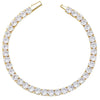 Load image into Gallery viewer, 4mm Round Cut Tennis Bracelet in Yellow Gold 820.3cm  The Icetruck