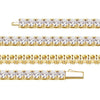 Charger l&#39;image dans la galerie, 4mm Round Cut Tennis Bracelet in Yellow Gold | - The Icetruck