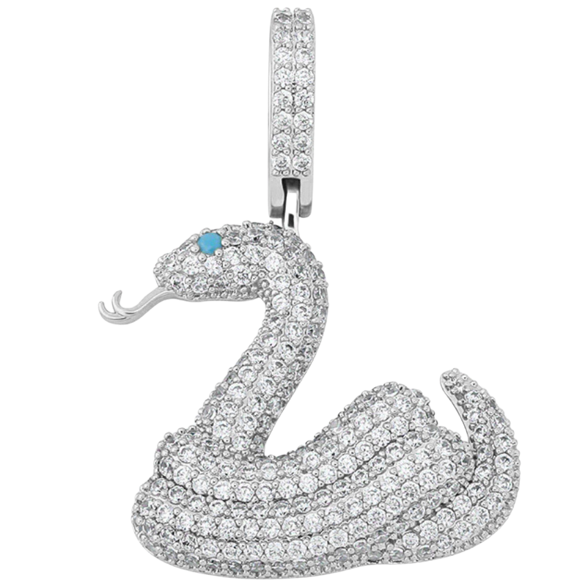 Iced Snake Pendant