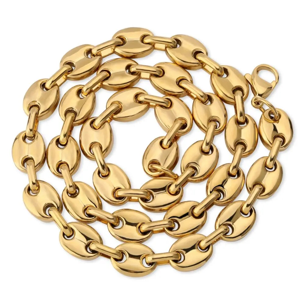 8mm G-Link Chain in Yellow Gold | 18" / 45.7cm - The Icetruck