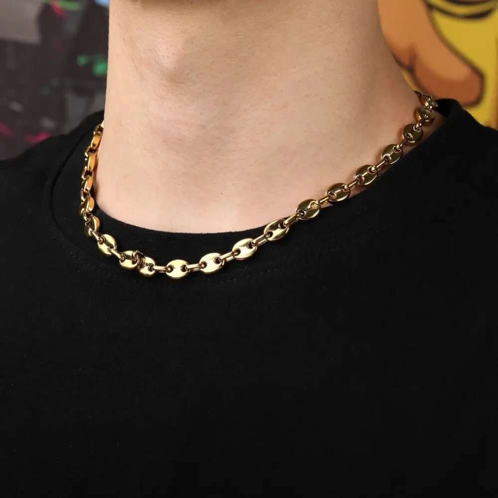 8mm G-Link Chain in Yellow Gold | - The Icetruck