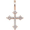 Load image into Gallery viewer, 925 Silver Cross Pendant 14kRoseVermeil  The Icetruck