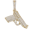 925 Silver Gun Pendant 18kYellowVermeil  The Icetruck