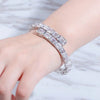 Load image into Gallery viewer, Baguette Band Bracelet in White Gold | - The Icetruck