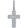 Load image into Gallery viewer, Baguette Diamond Cross Pendant 925Silvermadetoorder  The Icetruck