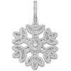 Cargar imagen en el visor de la galería, Baguette Diamond Snowflake Pendant 925Silvermadetoorder  The Icetruck
